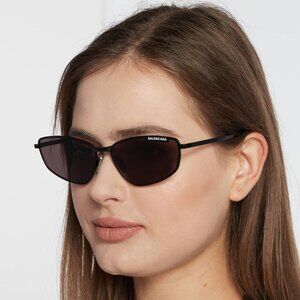 NEW BALENCIAGA BB0277S 001 UNISEX BLACK SUNGLASSES